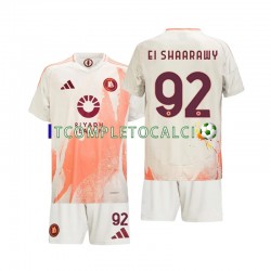 Maglia AS Roma Stephan El Shaarawy 92 Divisa Away 2024-2025 Manica Corta ,Bambino