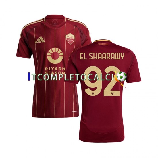 Maglia AS Roma Stephan El Shaarawy 92 Divisa Home 2024-2025 Manica Corta ,Uomo