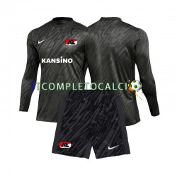 Maglia AZ Alkmaar Portiere Divisa Away 2024-2025 Manica Lunga ,Bambino