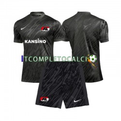 Maglia AZ Alkmaar Portiere Divisa Away 2024-2025 Manica Corta ,Bambino