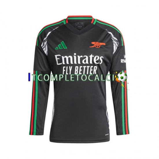 Maglia Arsenal Divisa Away 2024-2025 Manica Lunga ,Uomo