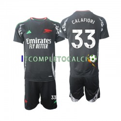 Maglia Arsenal Calafiori 33 Divisa Away 2024-2025 Manica Corta ,Bambino
