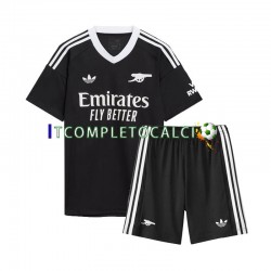 Maglia Arsenal Portiere Quarto Divisa 2024-2025 Manica Corta ,Bambino