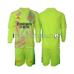 Maglia Arsenal Portiere Divisa Home 2024-2025 Manica Lunga ,Bambino