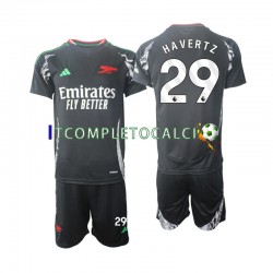 Maglia Arsenal Havertz 29 Divisa Away 2024-2025 Manica Corta ,Bambino