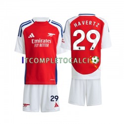 Maglia Arsenal Havertz 29 Divisa Home 2024-2025 Manica Corta ,Bambino