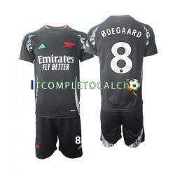 Maglia Arsenal Odegaard 8 Divisa Away 2024-2025 Manica Corta ,Bambino