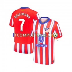 Maglia Atlético Madrid Antoine Griezmann 7 Divisa Home 2024-2025 Manica Corta ,Uomo