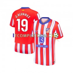 Maglia Atlético Madrid Julian Alvarez 19 Divisa Home 2024-2025 Manica Corta ,Uomo