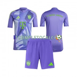Maglia FC Bayern München Portiere Divisa Away 2024-2025 Manica Corta ,Bambino