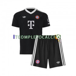 Maglia FC Bayern München Portiere Terza Divisa 2024-2025 Manica Corta ,Bambino