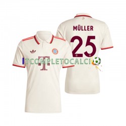Maglia FC Bayern München Muller 25 Terza Divisa 2024-2025 Manica Corta ,Uomo