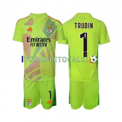 Maglia Benfica Anatolij Trubin 1 Portiere Divisa Home 2024-2025 Manica Corta ,Bambino