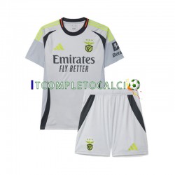 Maglia Benfica Terza Divisa 2024-2025 Manica Corta ,Bambino