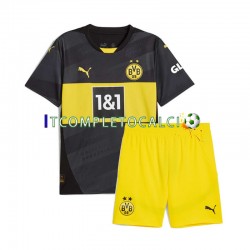 Maglia Borussia Dortmund Divisa Away 2024-2025 Manica Corta ,Bambino