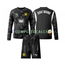 Maglia Borussia Dortmund Portiere Quarto Divisa 2024-2025 Manica Lunga ,Bambino
