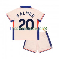 Maglia Chelsea Cole Palmer 20 Divisa Away 2024-2025 Manica Corta ,Bambino