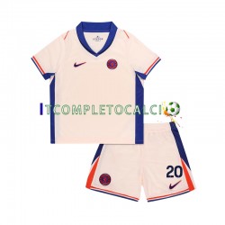 Maglia Chelsea Cole Palmer 20 Divisa Away 2024-2025 Manica Corta ,Bambino
