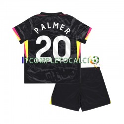 Maglia Chelsea Cole Palmer 20 Terza Divisa 2024-2025 Manica Corta ,Bambino