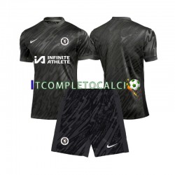 Maglia Chelsea Portiere Divisa Away 2024-2025 Manica Corta ,Bambino