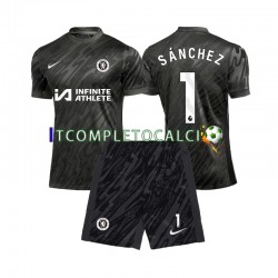 Maglia Chelsea Robert Sanchez 1 Portiere Divisa Away 2024-2025 Manica Corta ,Bambino