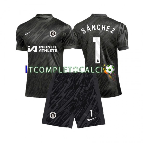 Maglia Chelsea Robert Sanchez 1 Portiere Divisa Away 2024-2025 Manica Corta ,Bambino