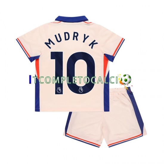Maglia Chelsea Mychajlo Mudryk 10 Divisa Away 2024-2025 Manica Corta ,Bambino