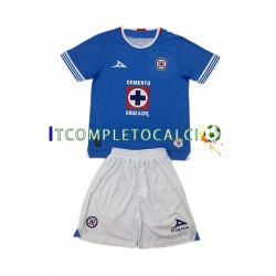 Maglia Cruz Azul Divisa Home 2024-2025 Manica Corta ,Bambino