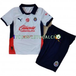Maglia Deportivo Guadalajara Divisa Away 2024-2025 Manica Corta ,Bambino