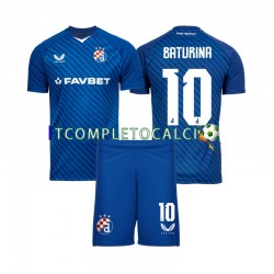 Maglia Dinamo Zagreb Martin Baturina 10 Divisa Home 2024-2025 Manica Corta ,Bambino