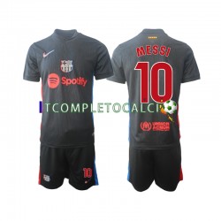 Maglia FC Barcelona Lionel Messi 10 Divisa Away 2024-2025 Manica Corta ,Bambino