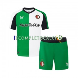 Maglia Feyenoord Rotterdam Terza Divisa 2024-2025 Manica Corta ,Bambino
