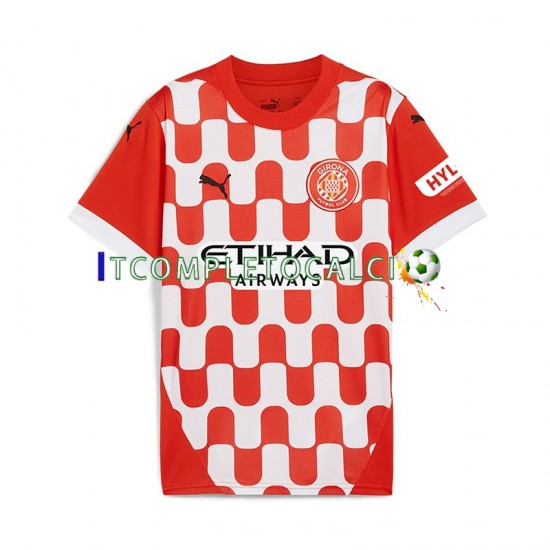Maglia Girona Divisa Home 2024-2025 Manica Corta ,Uomo