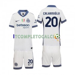 Maglia Inter Milan Hakan Calhanoglu 20 Divisa Away 2024-2025 Manica Corta ,Bambino