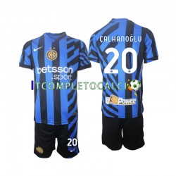 Maglia Inter Milan Hakan Calhanoglu 20 Divisa Home 2024-2025 Manica Corta ,Bambino