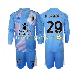 Maglia Juventus Michele Di Gregorio 29 Portiere Quarto Divisa 2024-2025 Manica Lunga ,Bambino