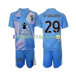 Maglia Juventus Michele Di Gregorio 29 Portiere Quarto Divisa 2024-2025 Manica Corta ,Bambino