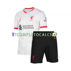 Maglia Liverpool Terza Divisa 2024-2025 Manica Corta ,Bambino