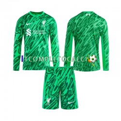 Maglia Liverpool Portiere Divisa Away 2024-2025 Manica Lunga ,Bambino