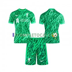 Maglia Liverpool Portiere Divisa Away 2024-2025 Manica Corta ,Bambino