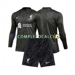 Maglia Liverpool Portiere Divisa Home 2024-2025 Manica Lunga ,Bambino