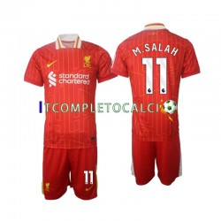 Maglia Liverpool M.Salah 11 Divisa Home 2024-2025 Manica Corta ,Bambino