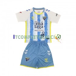 Maglia Málaga CF Divisa Home 2024-2025 Manica Corta ,Bambino
