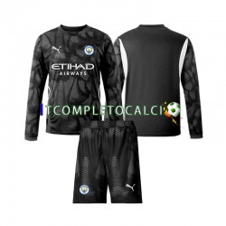 Maglia Manchester City Portiere Quarto Divisa 2024-2025 Manica Lunga ,Bambino