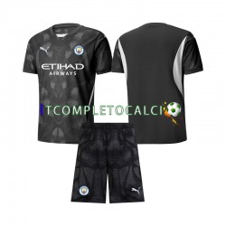 Maglia Manchester City Portiere Quarto Divisa 2024-2025 Manica Corta ,Bambino