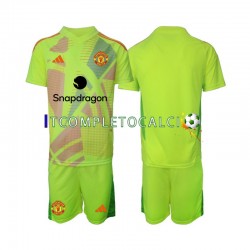 Maglia Manchester United Portiere Divisa Away 2024-2025 Manica Corta ,Bambino