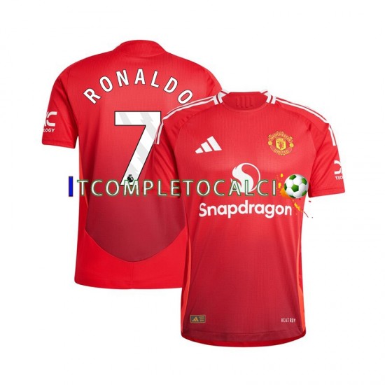 Maglia Manchester United Cristiano Ronaldo 7 Divisa Home 2024-2025 Manica Corta ,Uomo