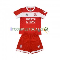 Maglia Middlesbrough Divisa Home 2024-2025 Manica Corta ,Bambino