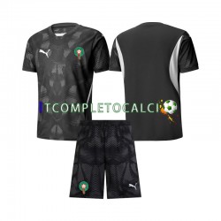 Maglia Marocco Portiere Terza Divisa 2024 Manica Corta ,Bambino