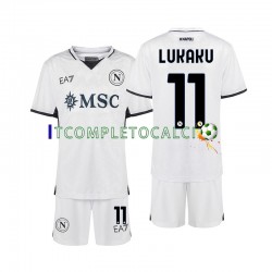 Maglia Napoli Lukaku 11 Divisa Away 2024-2025 Manica Corta ,Bambino
